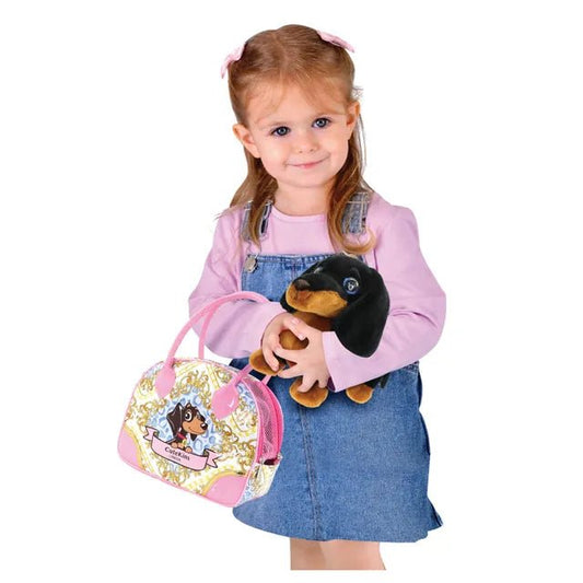 Funville - Daschund Puppy With Carry Case - Marah Kids