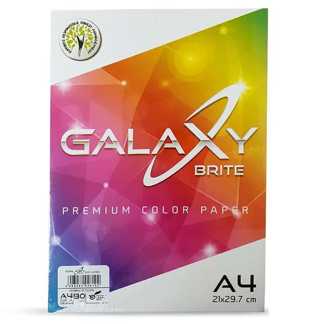 GALAXY COPY PAPER ASSTD 10 COLOR A4 80GSM 100SH - Marah Kids