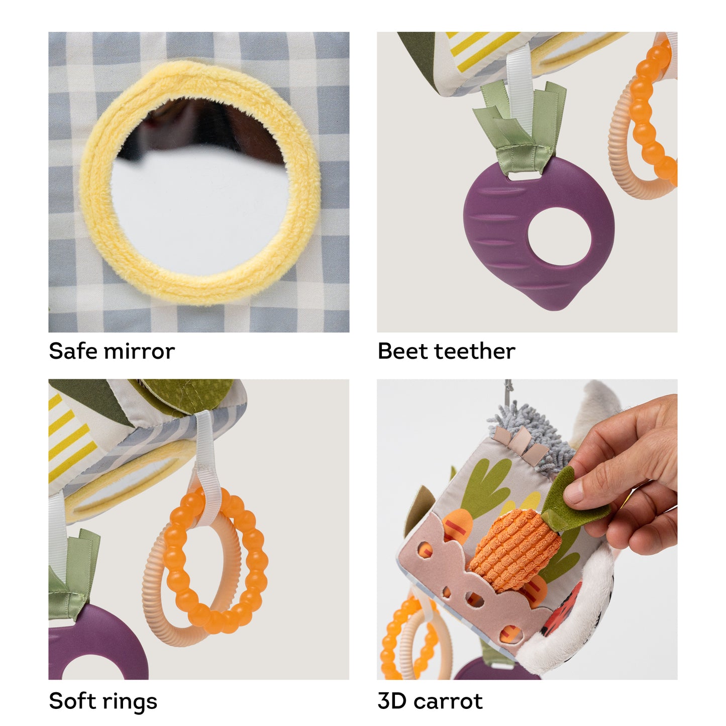 Taf Toys Urban Garden Activity Cube | Sensory Hanging Toy, 0M+