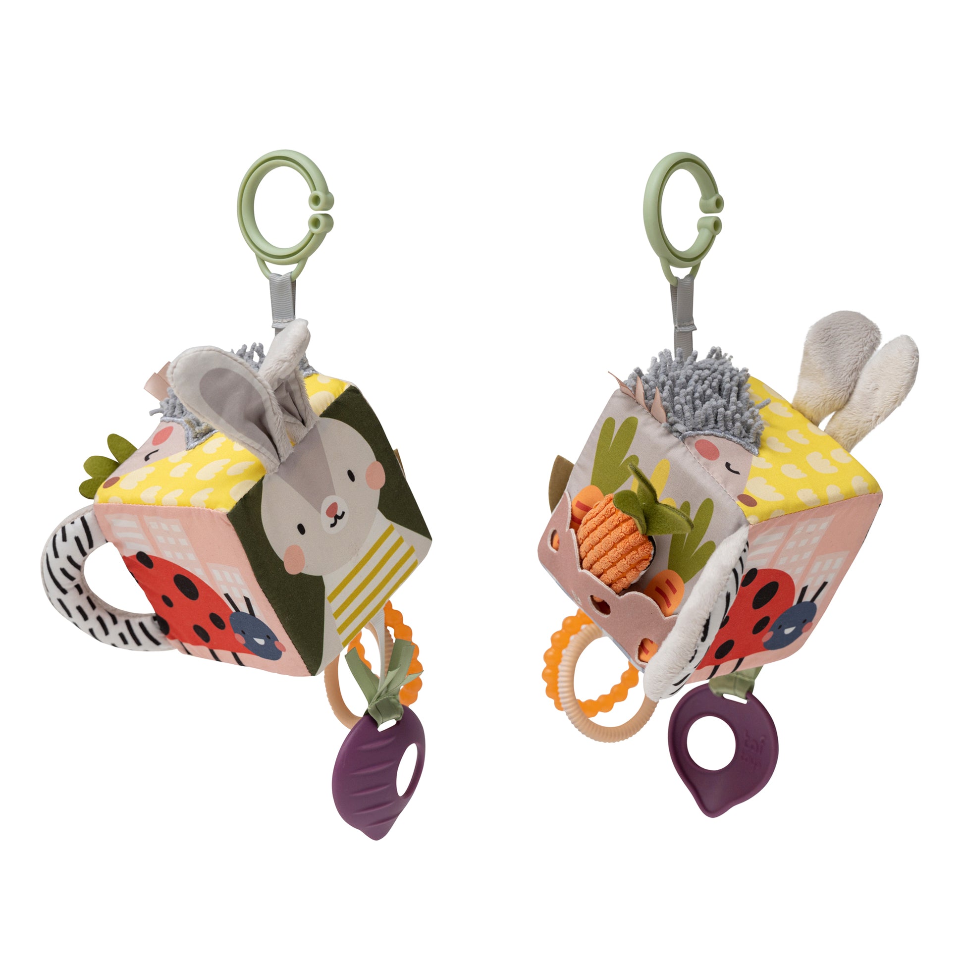 Taf Toys Urban Garden Activity Cube | Sensory Hanging Toy, 0M+ - Marah Kids