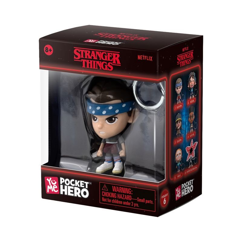 Stranger Things Key Chain Pocket Hero, Assorted 1 Piece - Marah Kids