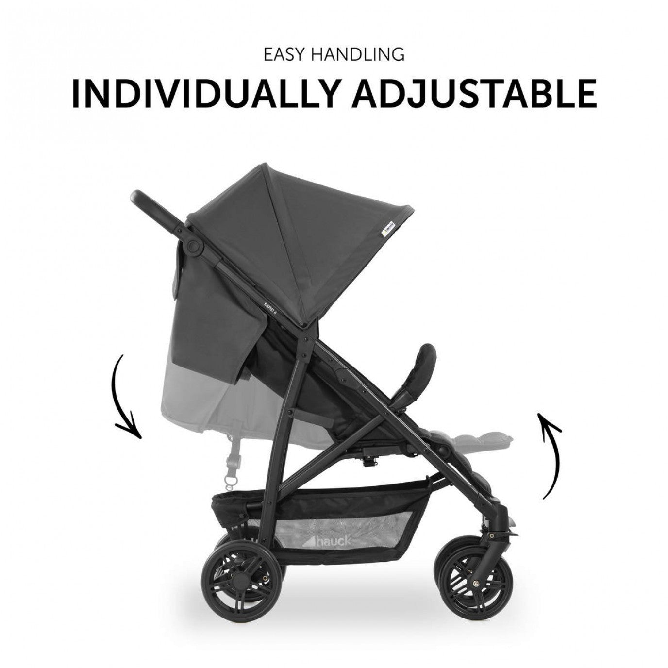 Hauck - standard stroller Rapid 4 - Grey
