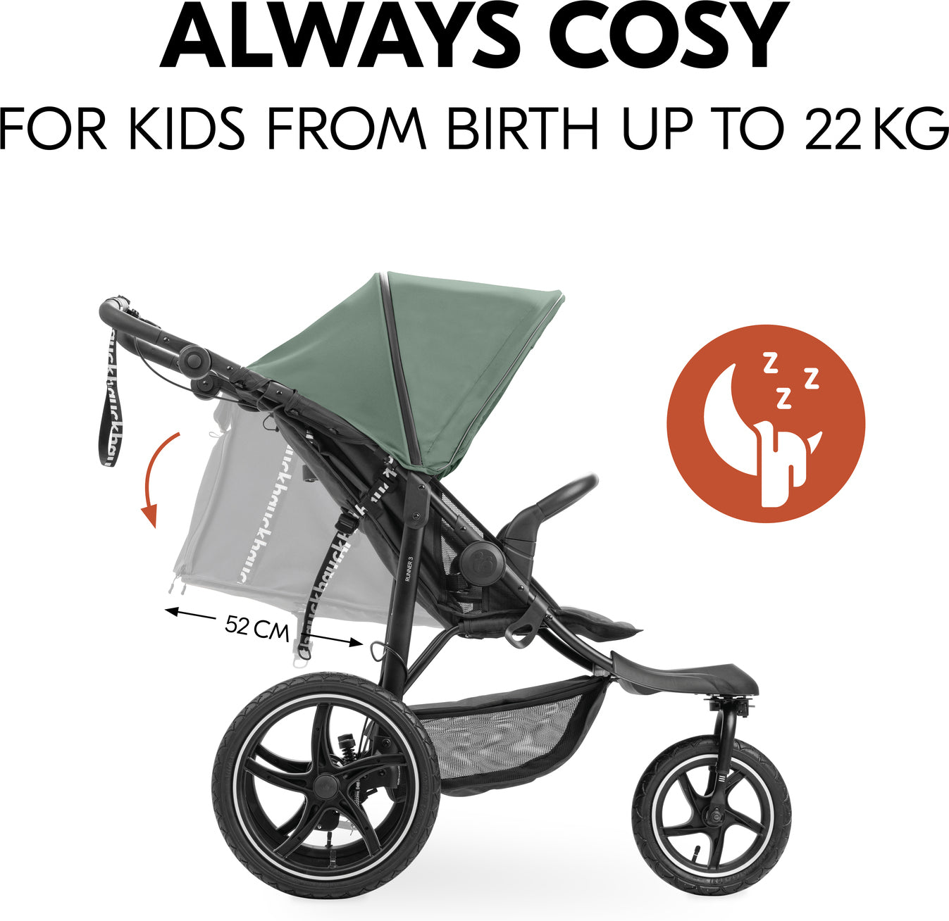 Hauck- Runner 3 Jungle Green