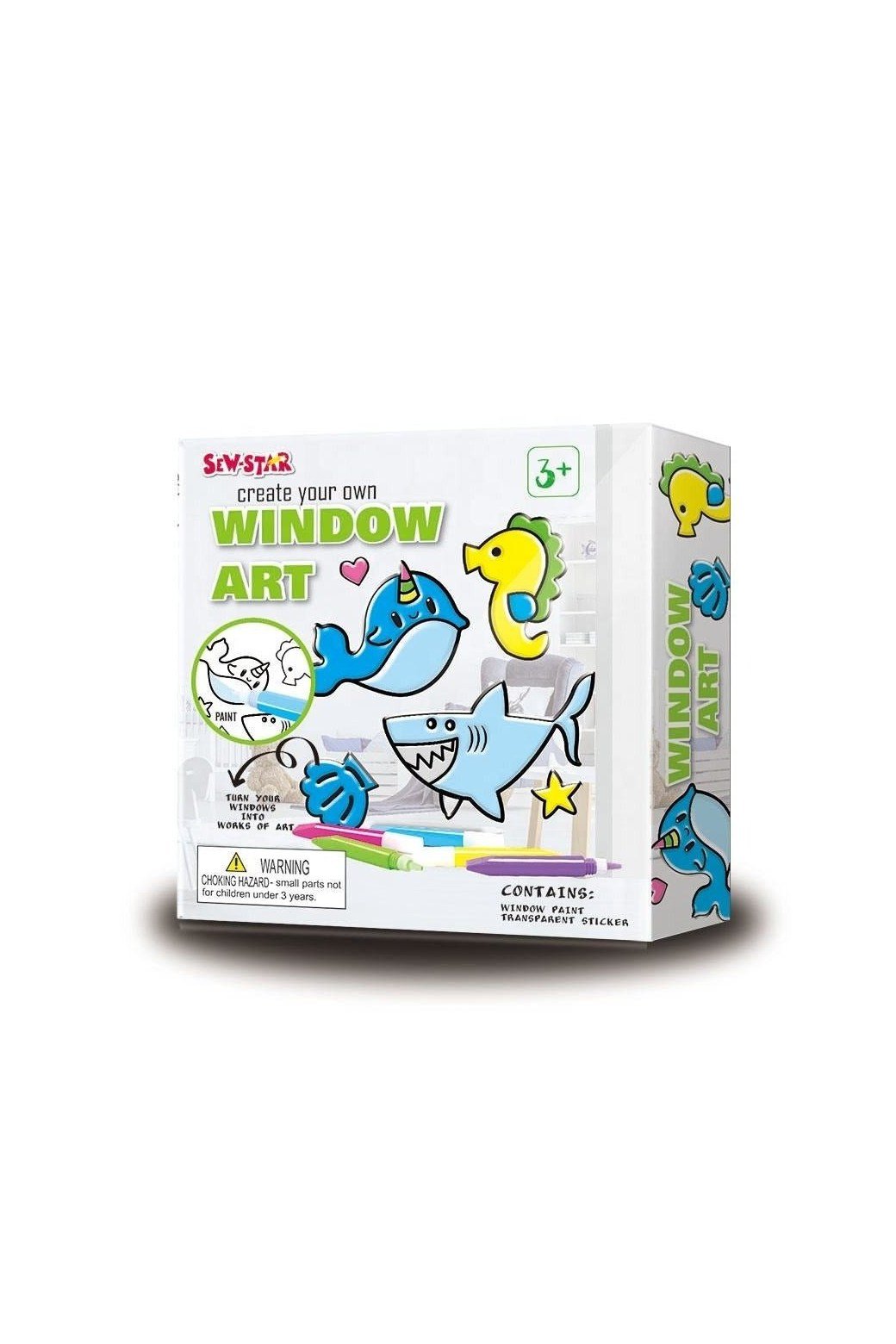 SEW - STAR DIY Kit Window Art Arts and Crafts Kit for Kids and Adults - Marah Kids