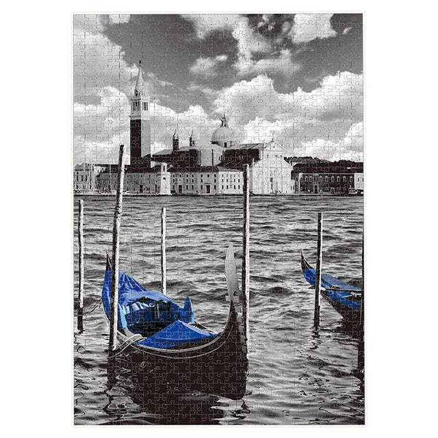 Jigsaw Puzzle 1000 Pieces Jigsaw Paper Puzzles, Building Model - Venice - Marah Kids