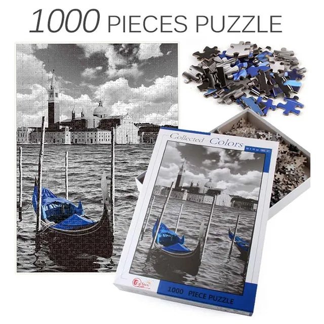 Jigsaw Puzzle 1000 Pieces Jigsaw Paper Puzzles, Building Model - Venice - Marah Kids