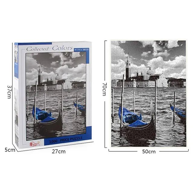 Jigsaw Puzzle 1000 Pieces Jigsaw Paper Puzzles, Building Model - Venice - Marah Kids