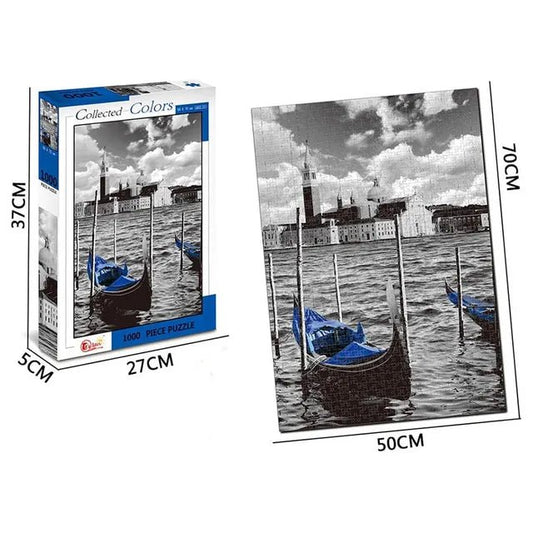 Jigsaw Puzzle 1000 Pieces Jigsaw Paper Puzzles, Building Model - Venice - Marah Kids