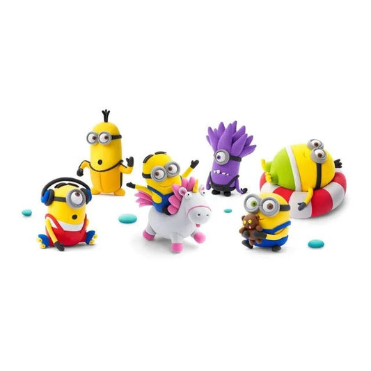 Hey Clay - Minions Otto Colourful modelling air - dry clay, 5 cans with fun interactive app for kids 3 years + - Marah Kids
