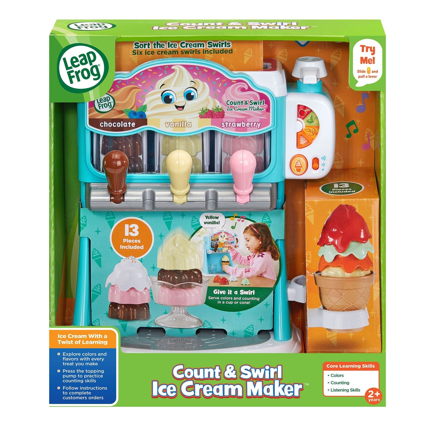 Leapfrog Count & Swirl Ice Cream Maker (Lfuk) (Arab) - Marah Kids