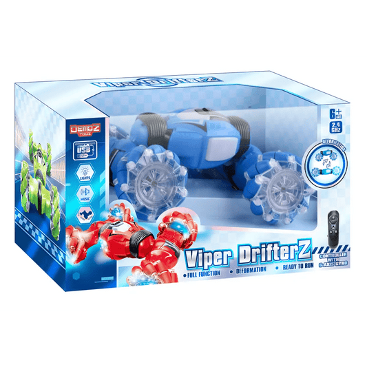 Power Joy Demoz RC Viper Drifterz 1/12 2.4G 4WD with Light and Music Gyro, Assorted 1 Piece - Marah Kids