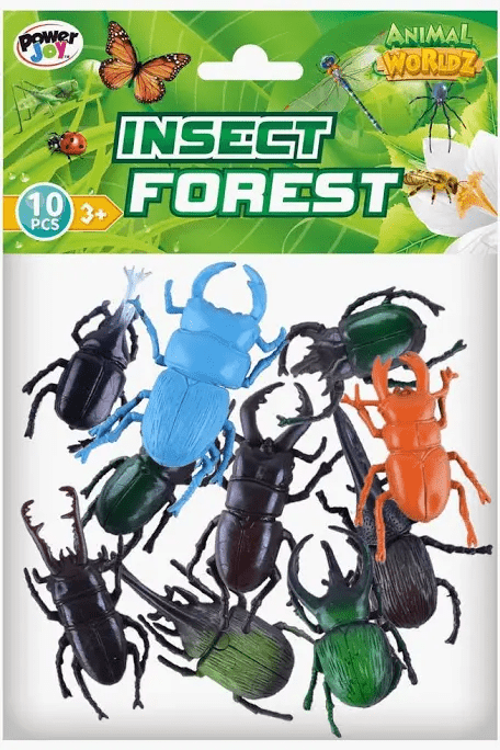 Power Joy Animal Worldz Insects 2inches 10pieces - Marah Kids