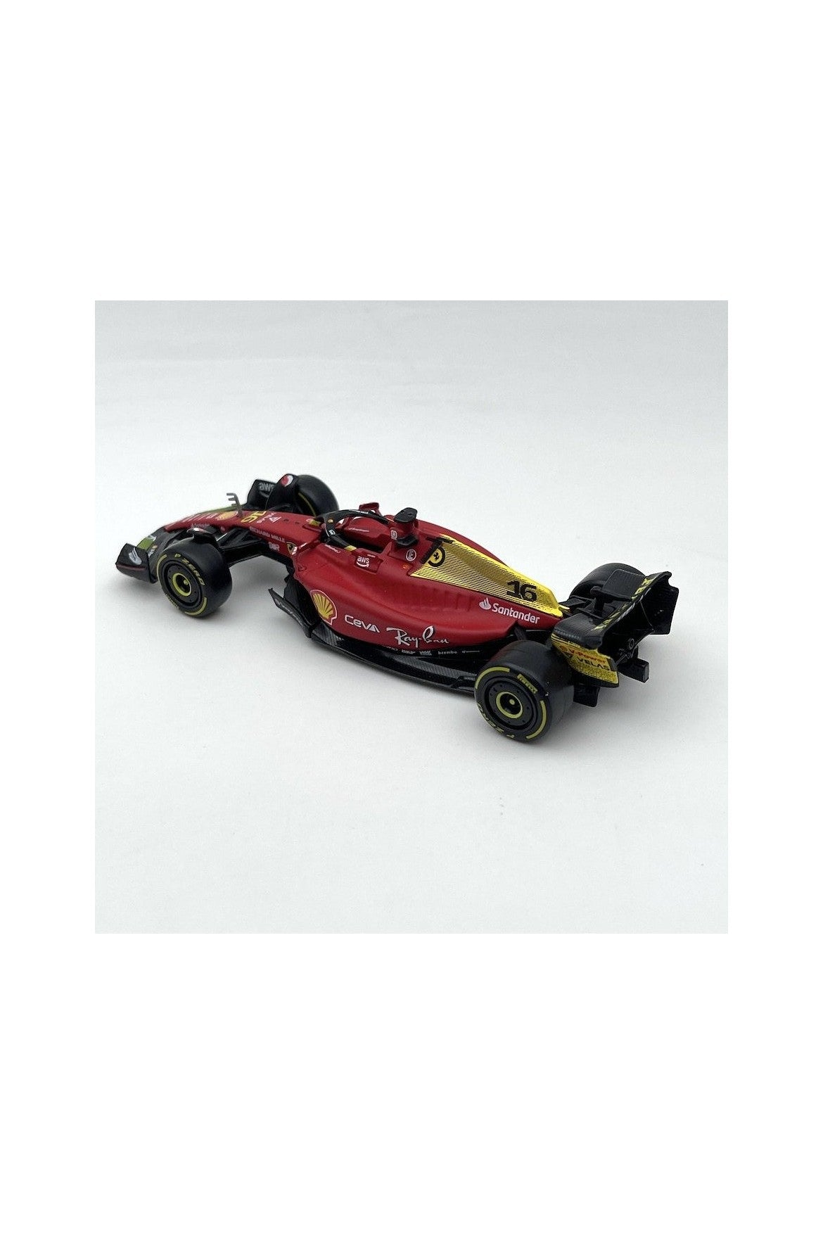 Bburago 1:43 Scale Ferrari F1 - 75 16 Leclerc 2022 Italian GP Diecast Model - Marah Kids