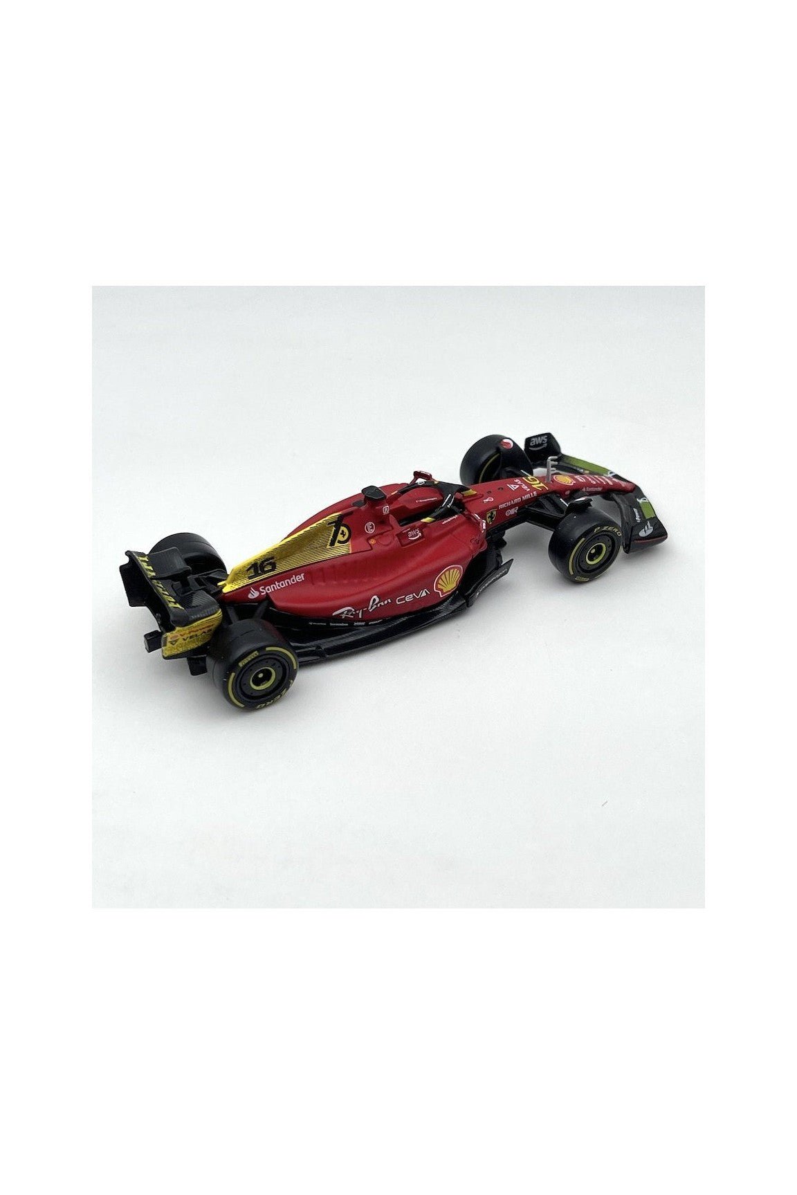 Bburago 1:43 Scale Ferrari F1 - 75 16 Leclerc 2022 Italian GP Diecast Model - Marah Kids