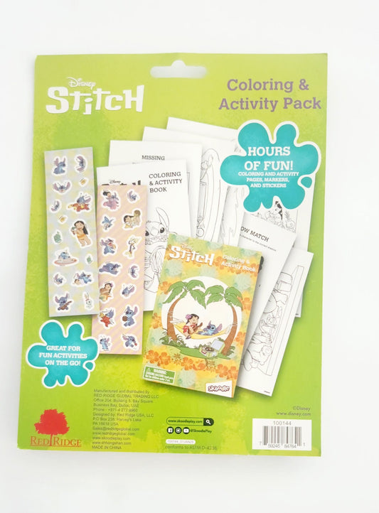 Disney Stitch Coloring & Activity Pack With Markers - Marah Kids