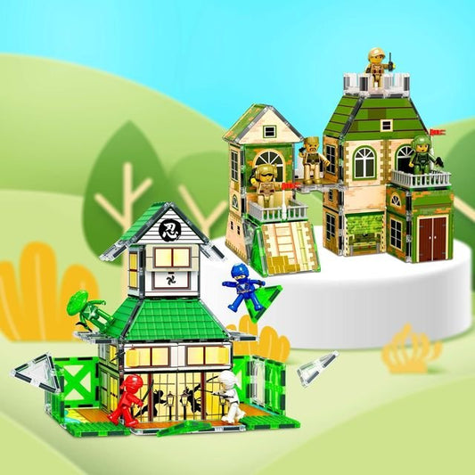 Picasso Magmetic Tiles Ninja Troop Theme 102 - pieces - Marah Kids