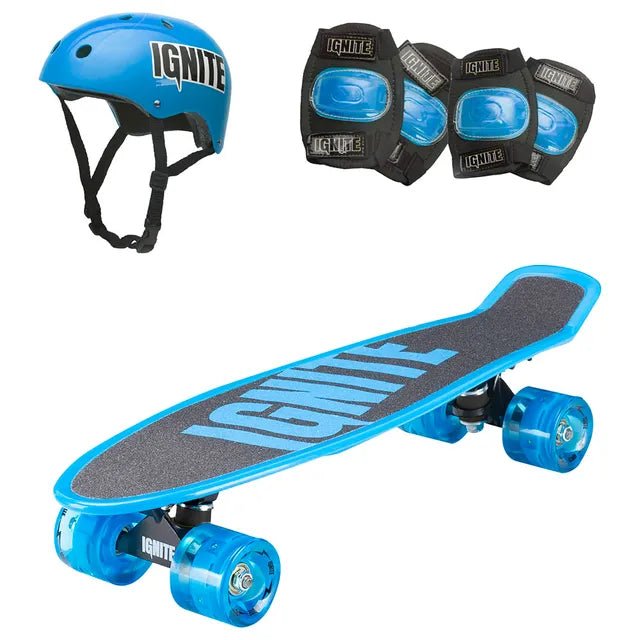 IGNITE TYRO SKATEBOARD COMBO PACK BLUE - Marah Kids