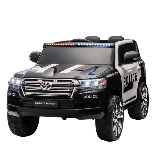 Toyota Electric Ride - on Police Car w/Remote Control - White 12V - Marah Kids