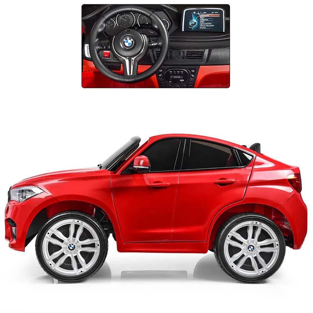BMW X6M Kids 12V Ride On Car with Remote - Red - Marah Kids