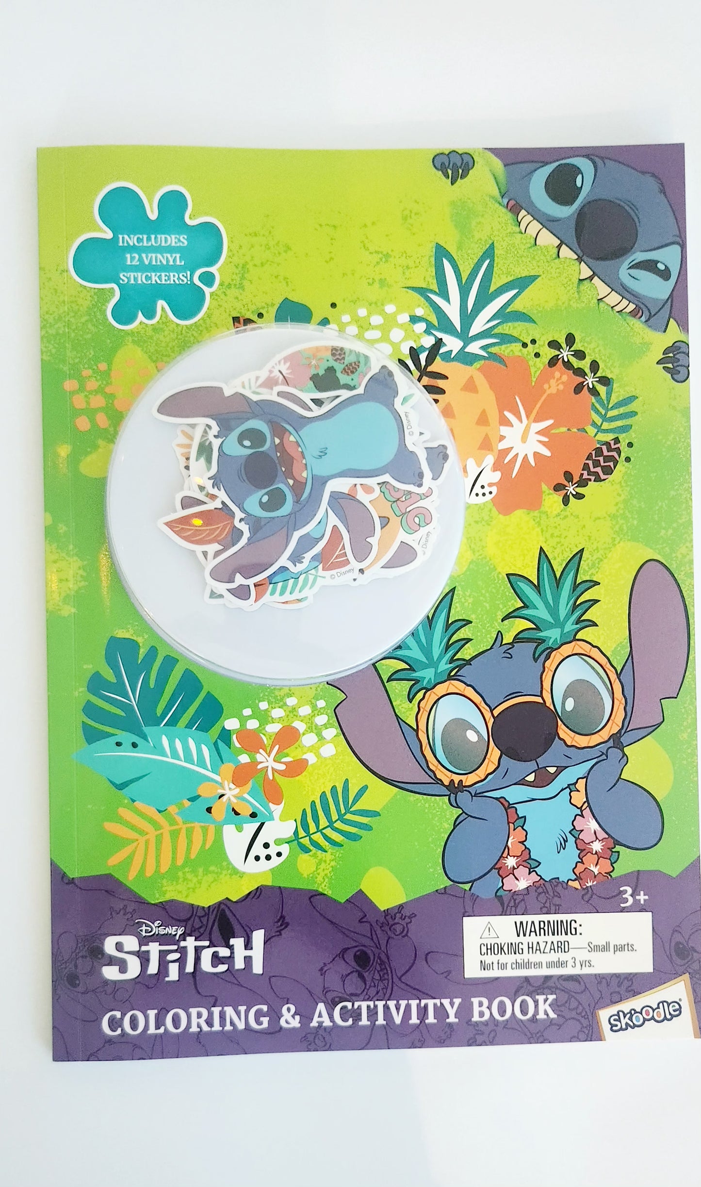 Disney Stitch Coloring & Activity Book With Vinyl Stickers