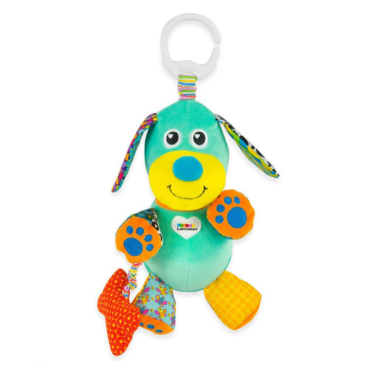 Lamaze Pupsqueak Clip & Go Puppy: Baby Toy with Squeaker, Teether, 0+ Months - Marah Kids
