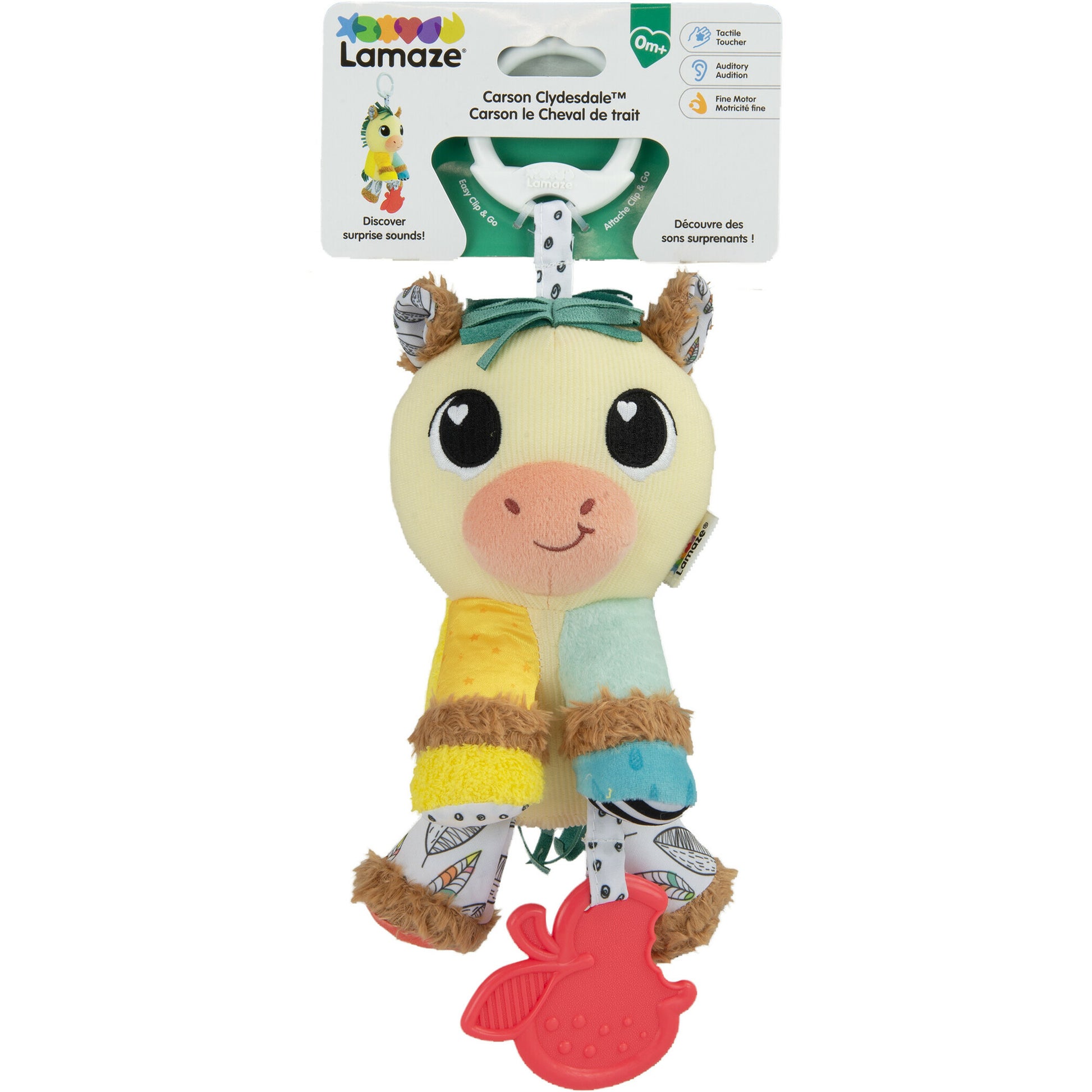 Lamaze Horse Clip & Go | Baby Sensory Toy, Crinkle & Rattle 0+ - Marah Kids