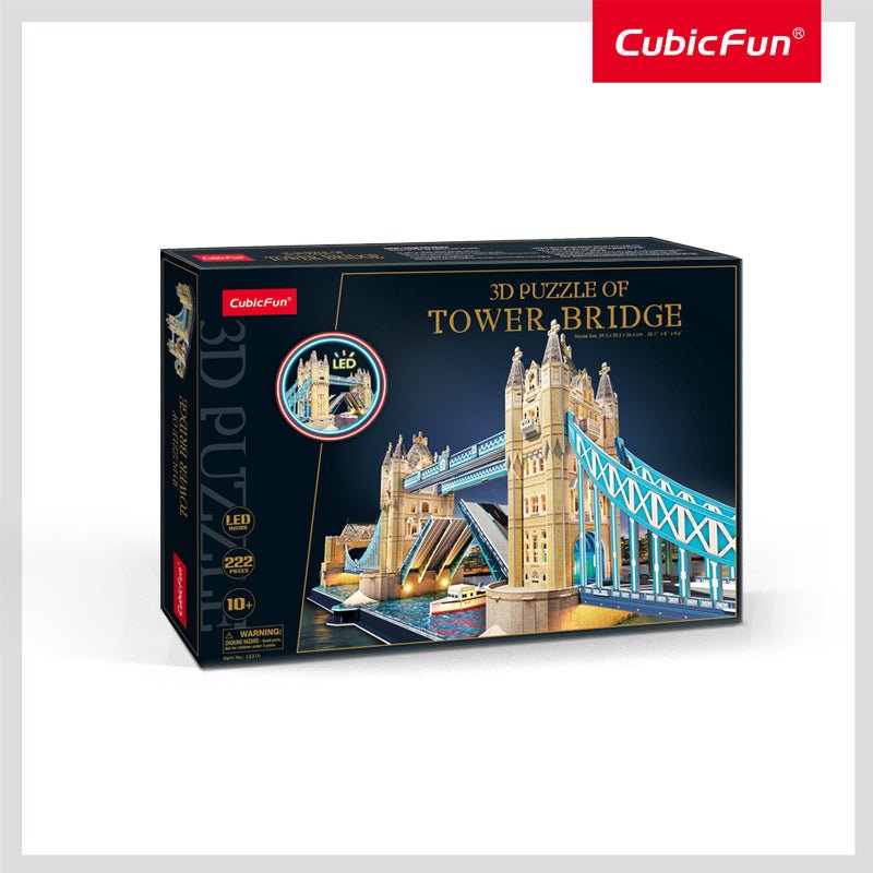 CUBIC FUN 3D PUZZLE LED TOWER BRIDGE 222PCS BO - Marah Kids