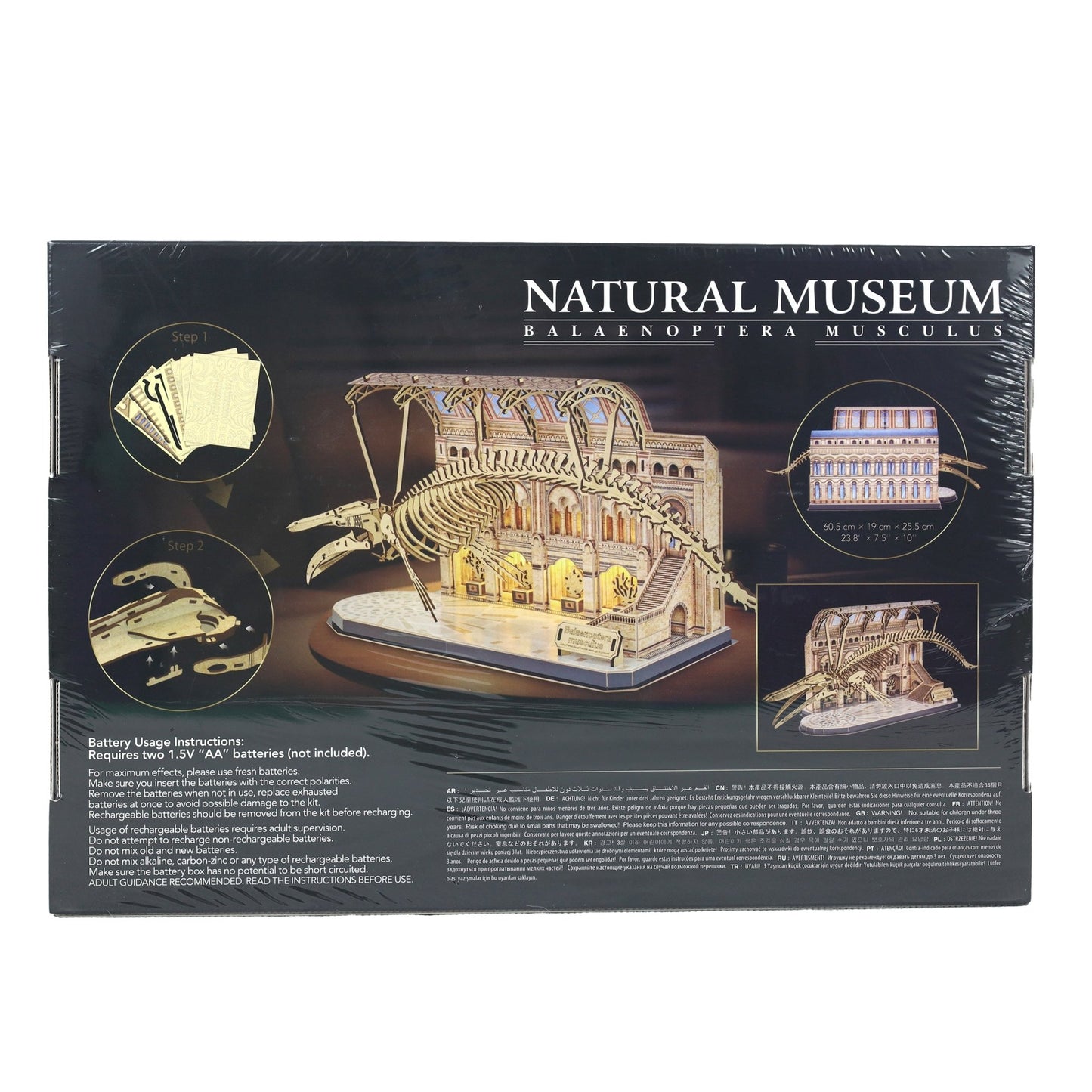 CUBIC FUNun 3D Puzzle Blue Whale (Balaenoptera Musculus) 222 - Pieces - Marah Kids