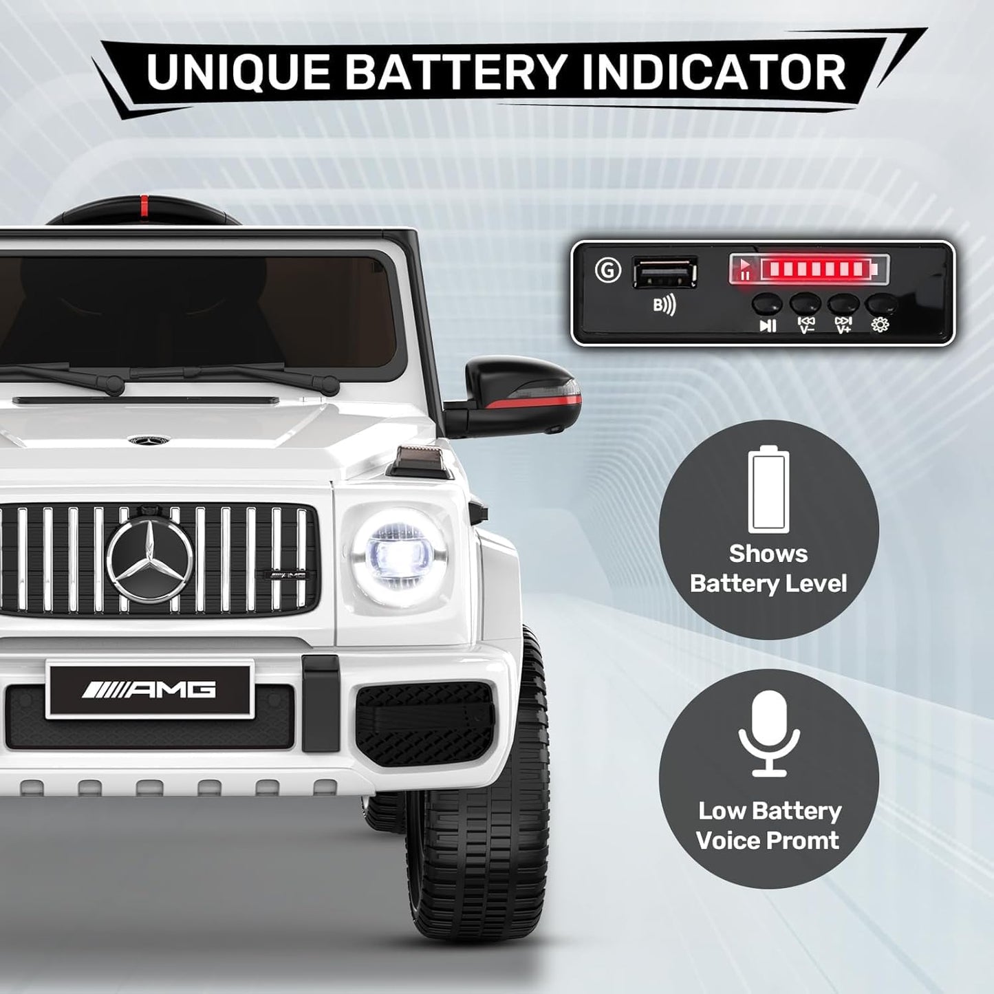 Mercedes - Benz Licensed G63 - White - Marah Kids