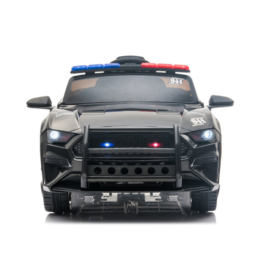 Lovely Baby Kids Licensed Police Ride - On Car - Black - Marah Kids