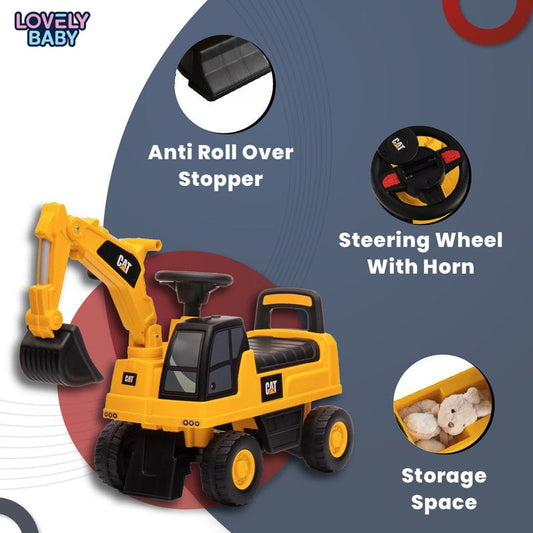 Lovely Baby Ride on Excavator Push Crane with Steering for Kids LB 662 - Marah Kids