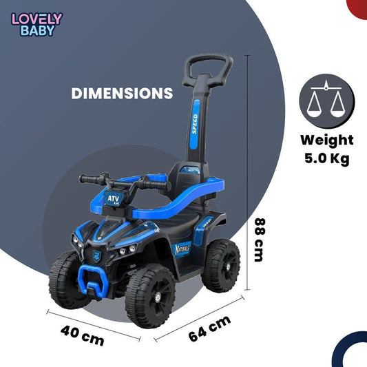 Lovely Baby Ride On Push Car for Kids LB 9338H w/Removable Handle - Marah Kids