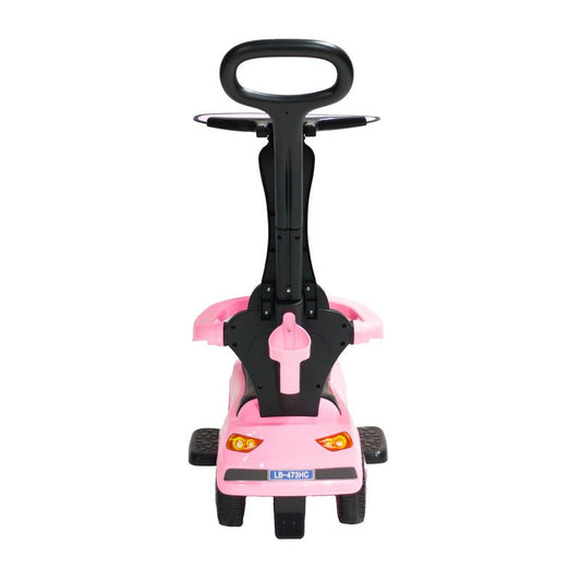 Lovely Baby LB 473HC 3 in 1 Push Car - Ride On Toy with Handle and Canopy - Marah Kids