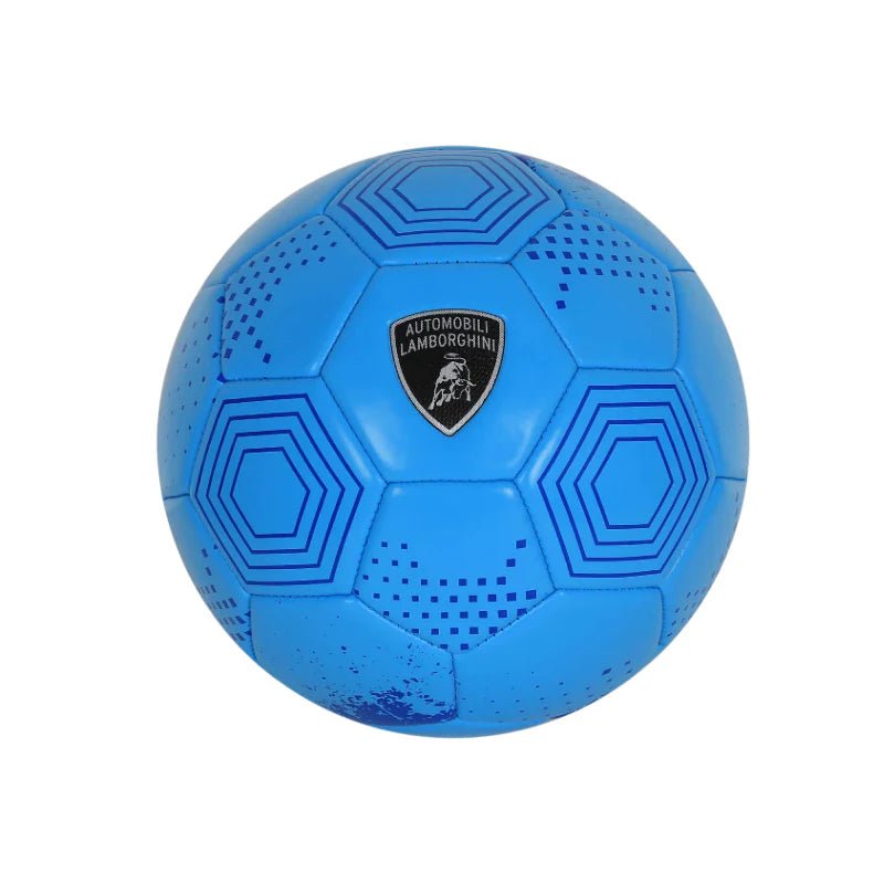 Lamborghini 5 Machine Sewing Pvc Soccer Ball - Blue (Size 5) - Marah Kids