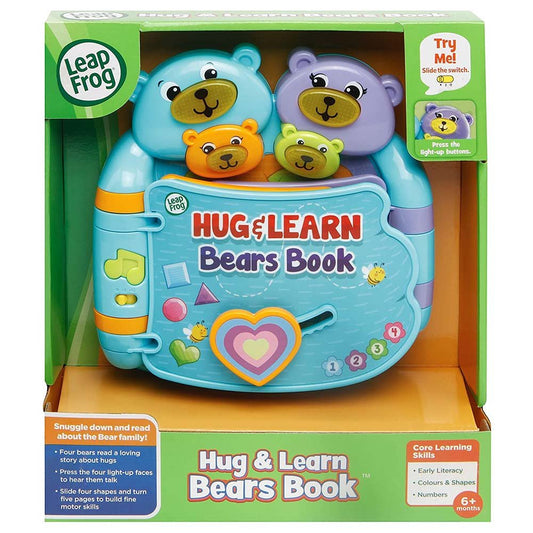Leapfrog Hug & Learn Bear Book - Multi Color - Lf 80 - 600400 - Marah Kids