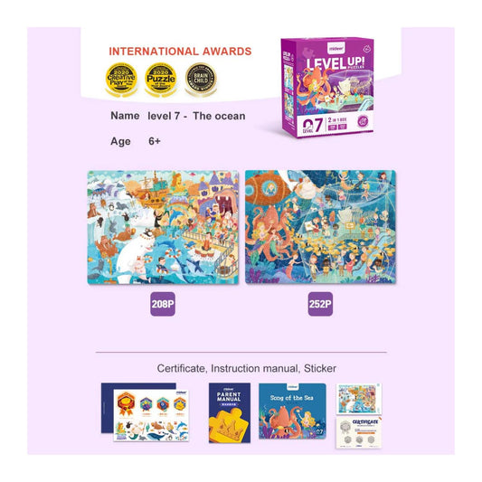 Level Up Puzzles - Sea Adventures (2 In 1) Level 7 - Marah Kids