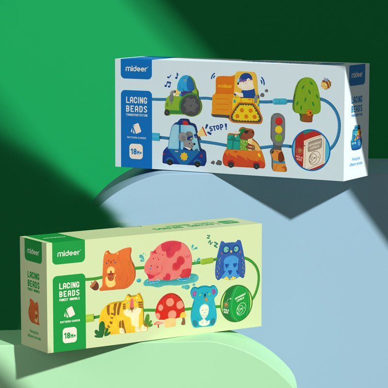 Lacing Beads - Vehicles - Marah Kids