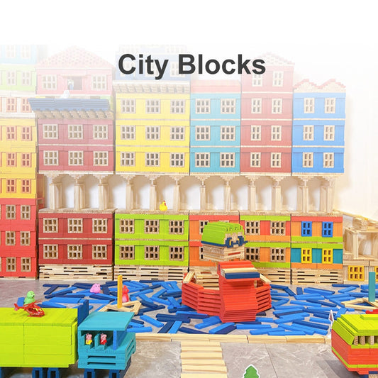 Wooden Blocks - Pink (100Pcs) - Marah Kids