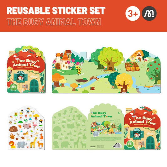 Reusable Stickers - Animal Town - Marah Kids