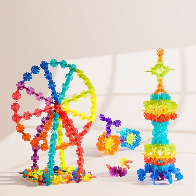 Colorful Snowflake Blocks 500 Pcs - Marah Kids