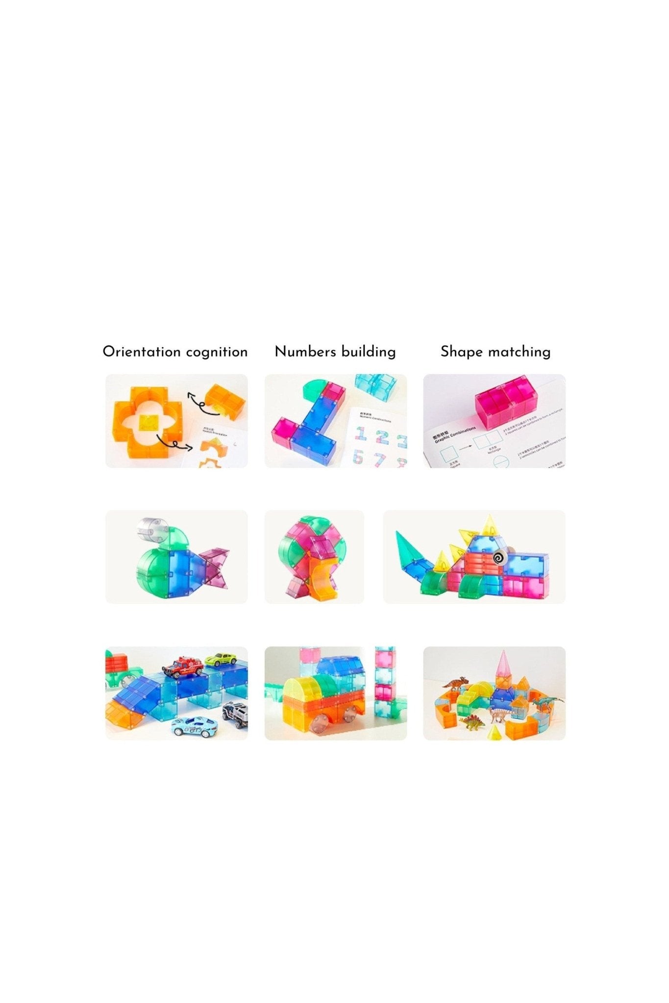 3D Magnetic Blocks - 20Pcs - Marah Kids