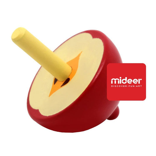 Wooden Spinning Top - Apple - Marah Kids