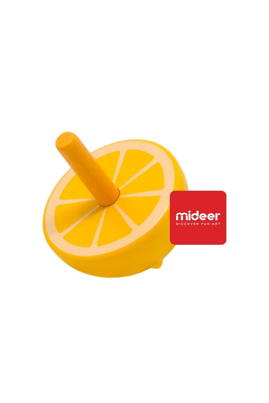 Wooden Spinning Top - Lemon - Marah Kids