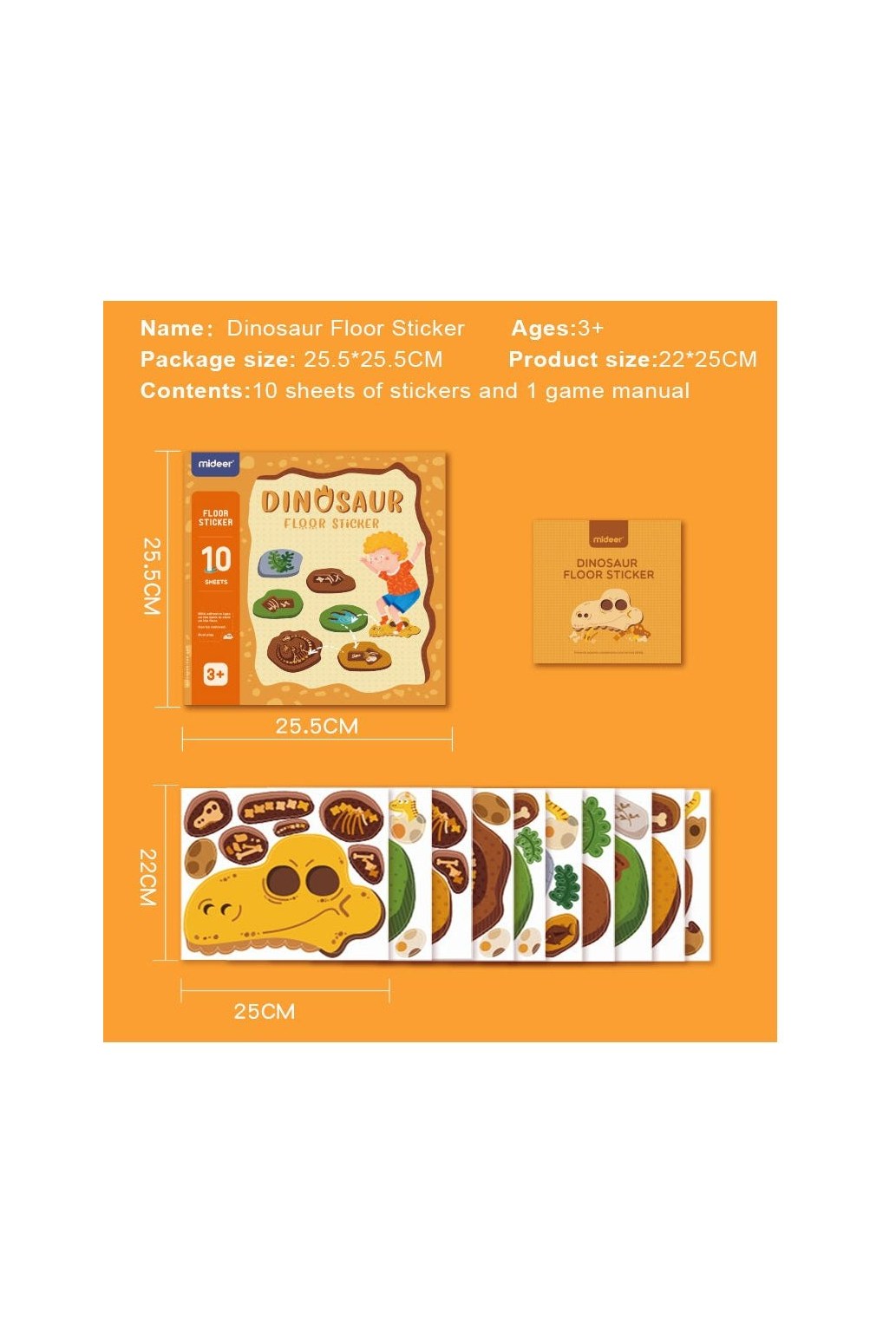 Hopscotch Sticker Set - Dinosaurs