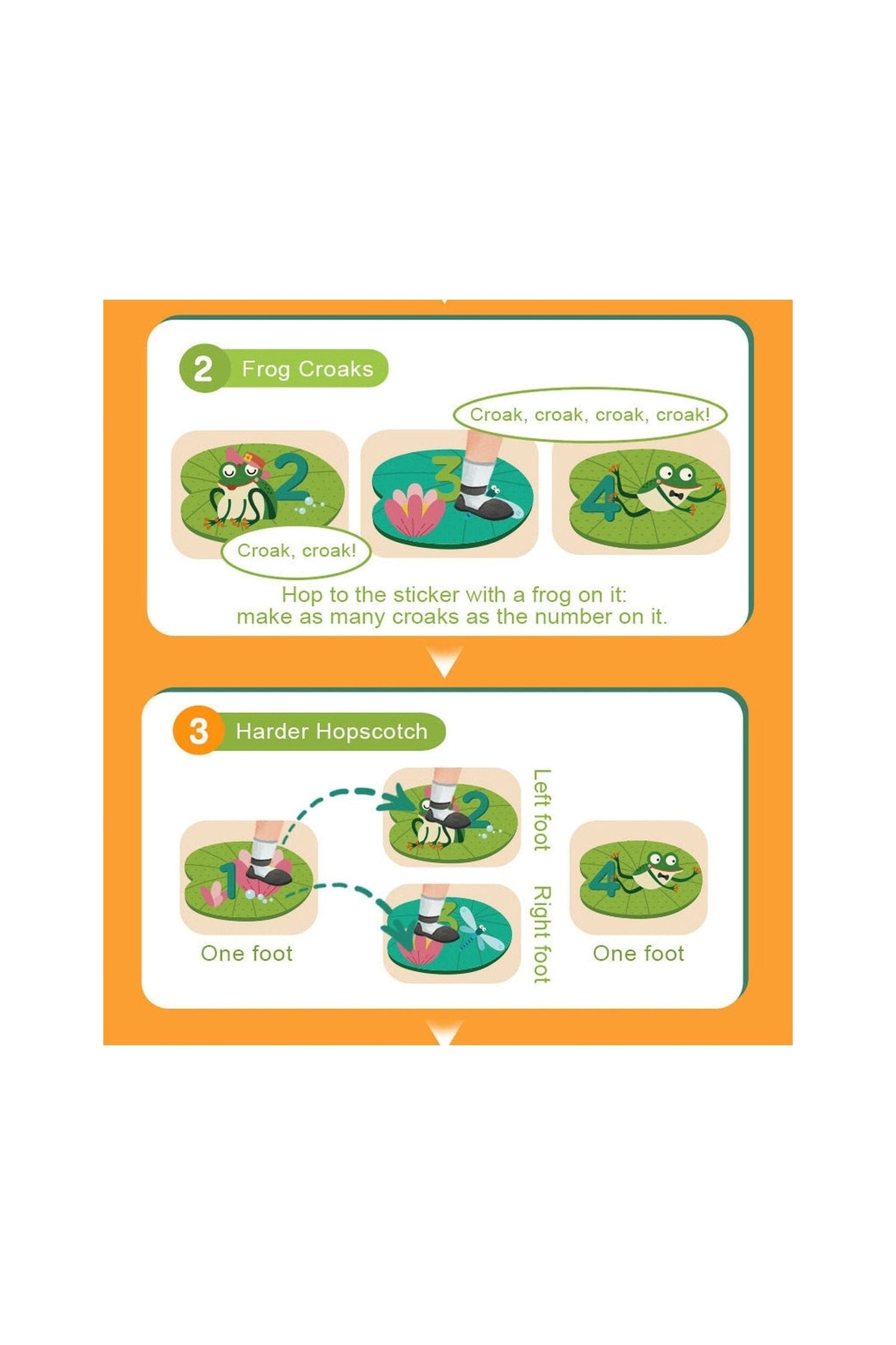 Hopscotch Sticker Set - Frog