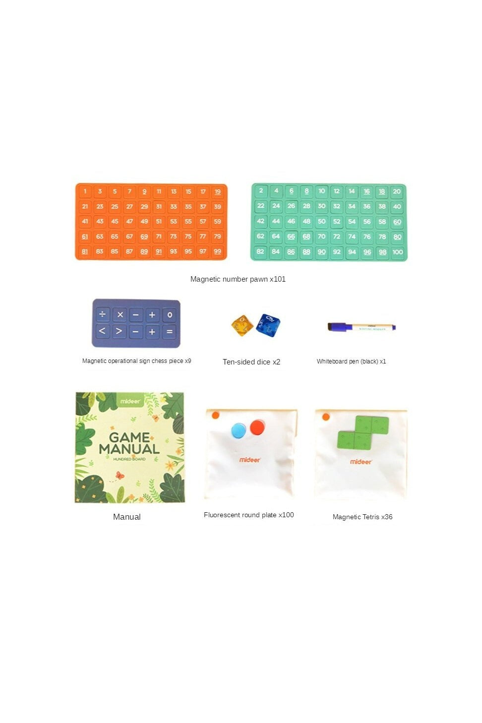 Magnetic Hundred Board Game