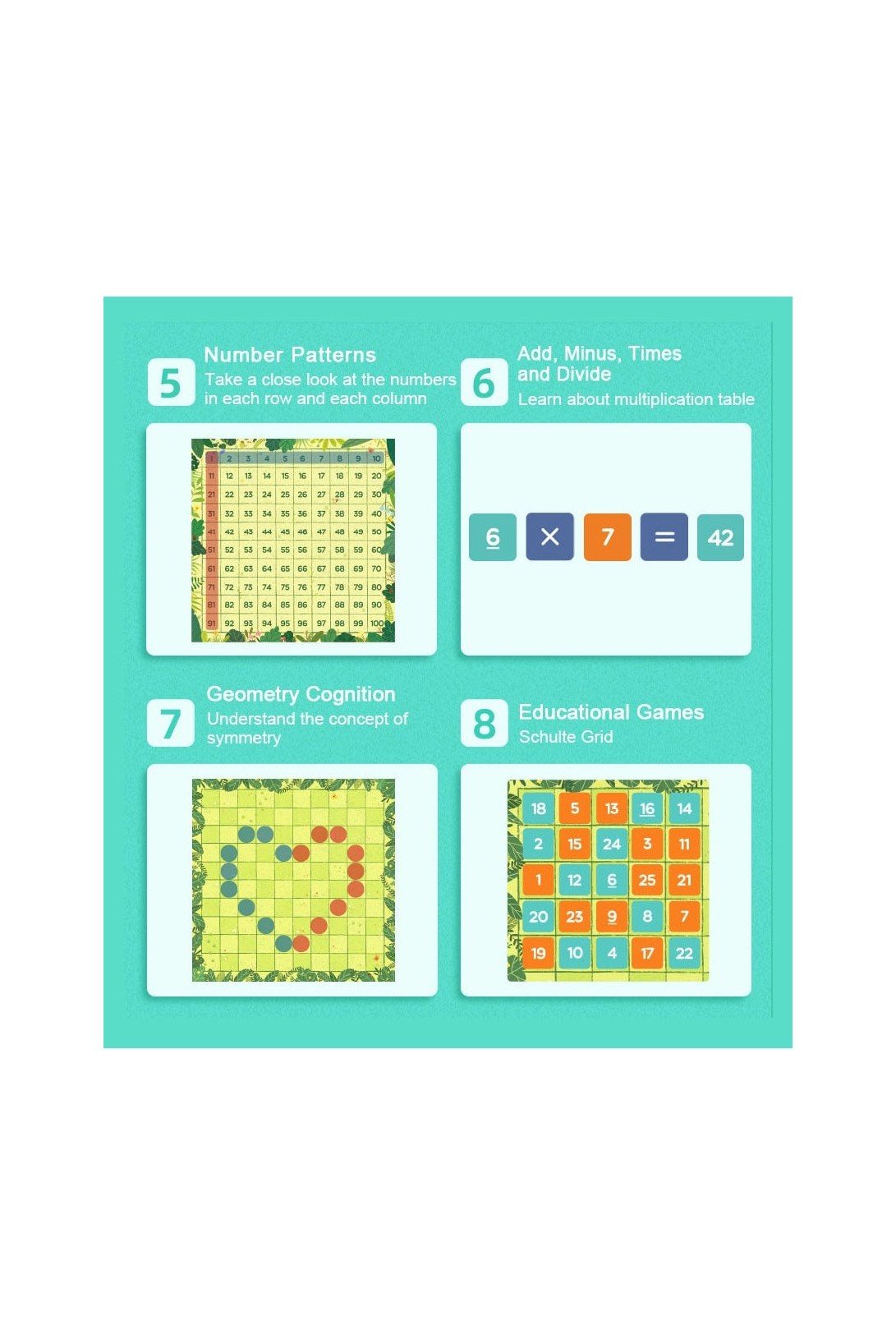 Magnetic Hundred Board Game - Marah Kids