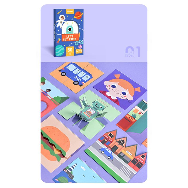 Let'S Cut Paper Kit - Level 1 - Marah Kids