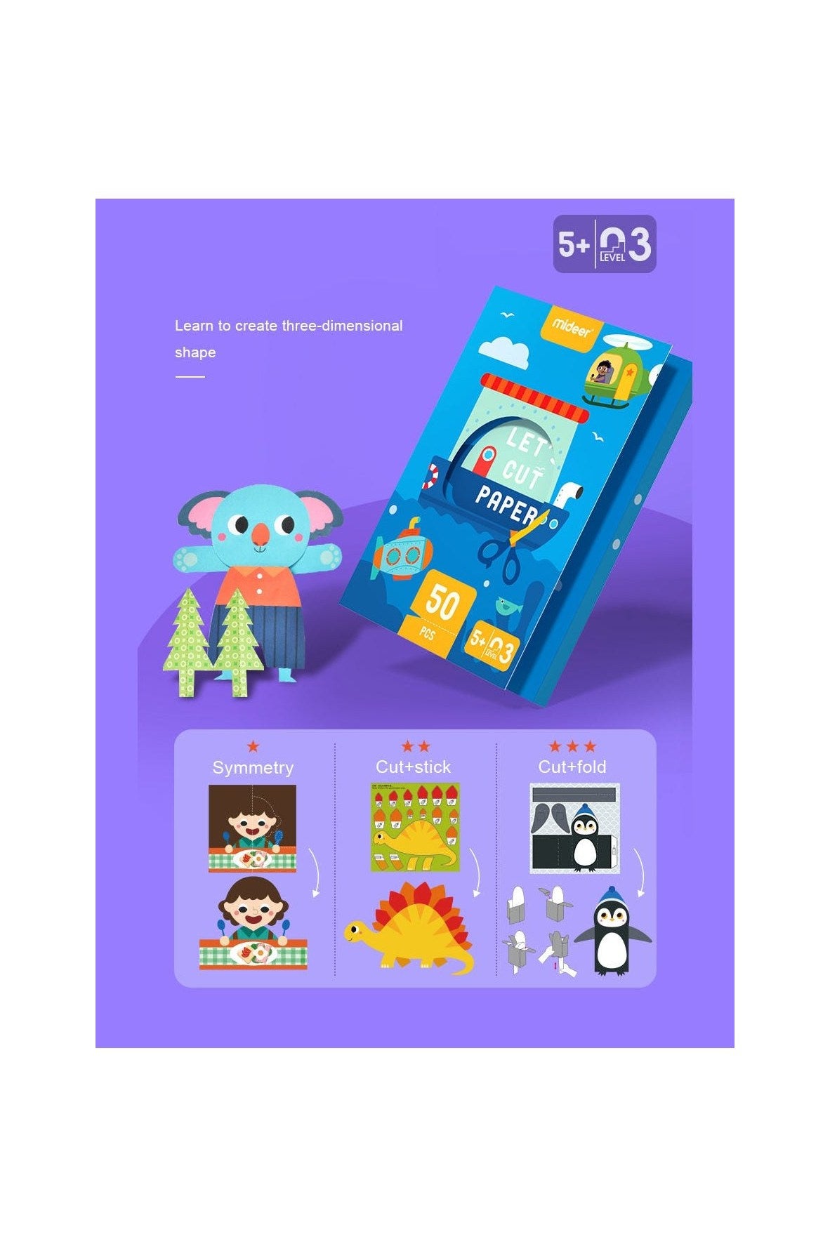 Let'S Cut Paper Kit - Level 3