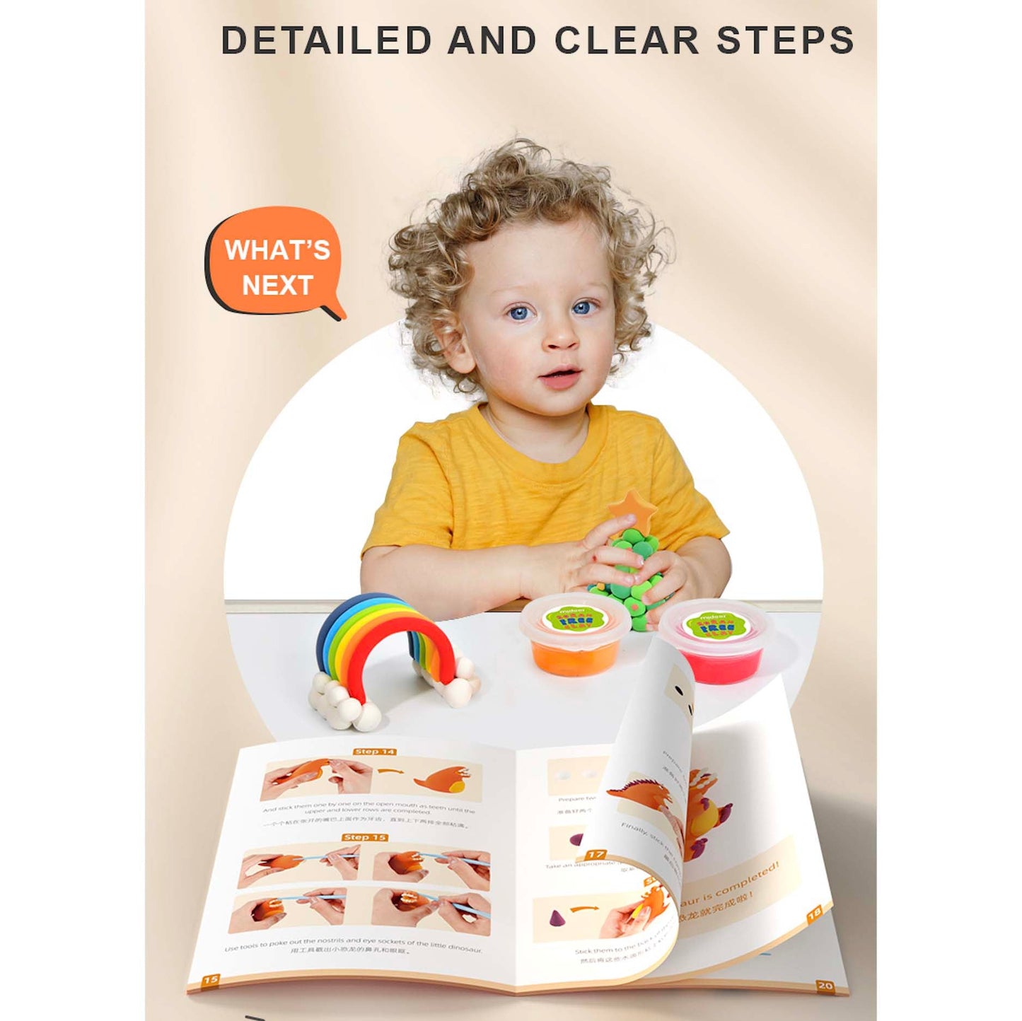 Borax Free Modelling Clay - 6 Colors - Marah Kids